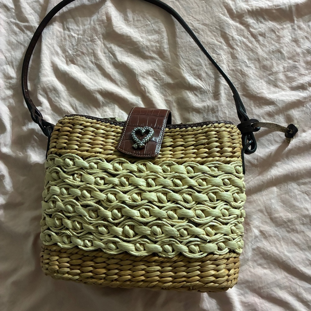 Brighton Woven Cream and Brown